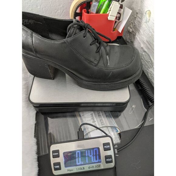 Steve Madden Y2K Steve Madden Chunky Heel Platform Lace Up Moc Toe Booties Sz 6. - Picture 10 of 10